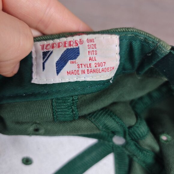 Vintage Distressed John Deere Green Tractor Embroidered Baseball Cap - Picture 4 of 11